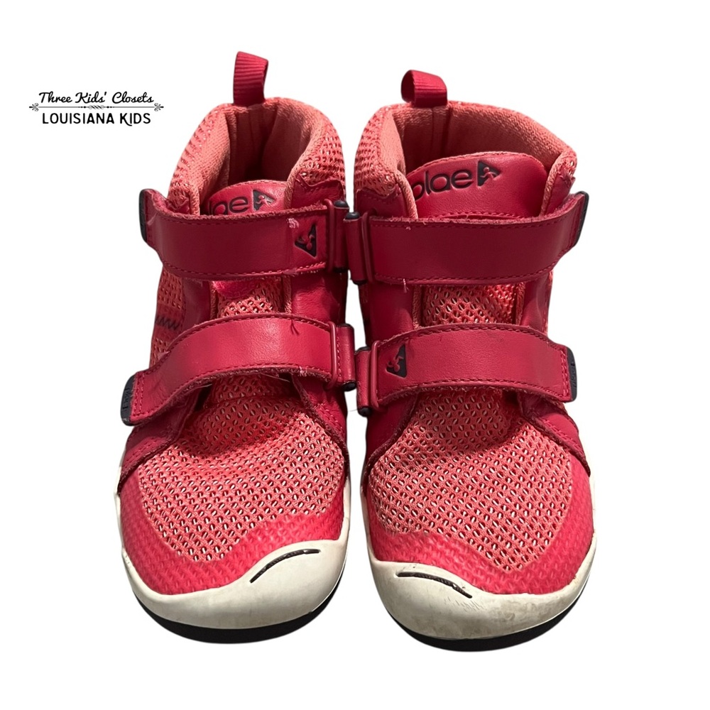 Plae Leo Sz 12 Coral Red High Top Sneakers